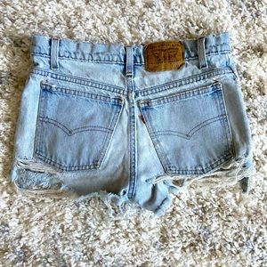 Vintage Levi’s original 501 cut off shorts